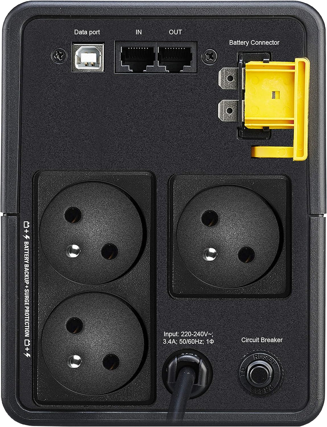APC BX750MI-FR uninterruptible Power Supply (UPS) Line-Interactive 0.75 kVA 410 W 3 AC Outlet(s) Ste