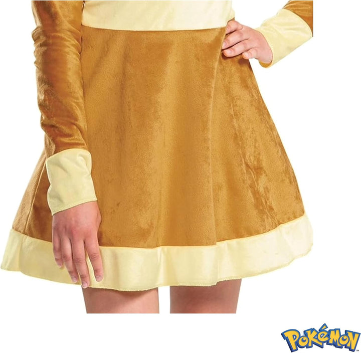 Disguise Eevee Costume, Official Pokemon Deluxe Adult Costume and Headpiece 12-14, 12-14