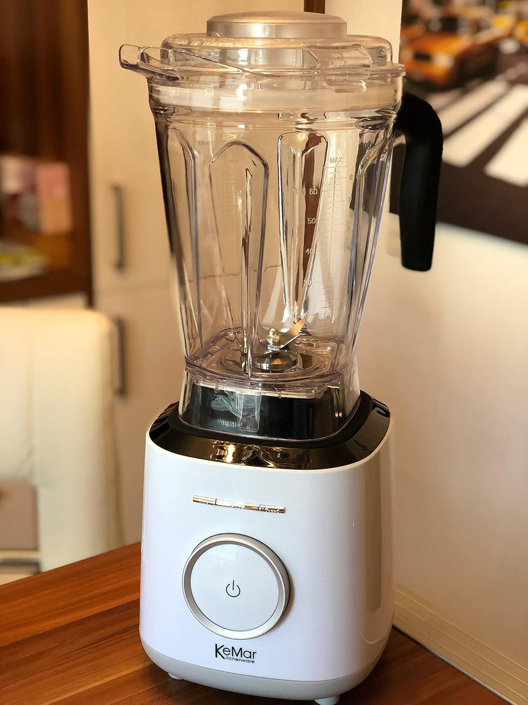 KeMar Standmixer, Hochleistungsmixer, Mixer (1500W, 2 Liter) + GRATIS Bambus Trinkhalme - mit Touch