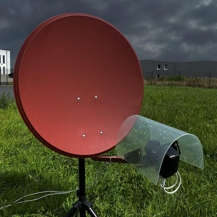 Premium X LNB Wetterschutz-Haube für 1x SAT TV LNB-Haube schützt vor Schnee Hagel Regen - Störungsfr