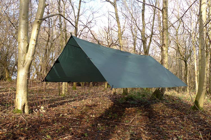 DD Hammocks - DD Tarp 3,5 x 3,5 - Olivgrün - Leichte Abdeckplane komplett wasserdicht für Outdoor-Hä