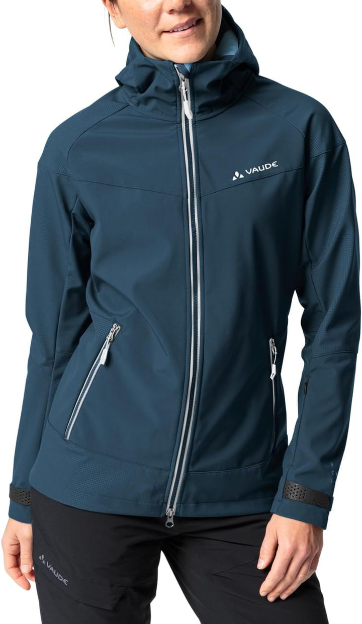 VAUDE Damen Women's All Year Elope Softshell Jacket Jacke, 34 dark sea uni