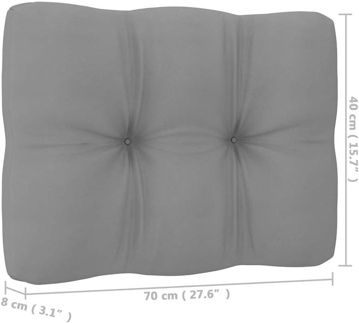 vidaXL Garten Ecksofa mit Grauen Kissen, Modular Gartenmöbel, Sofa Lounge Sessel für Garten Terrasse