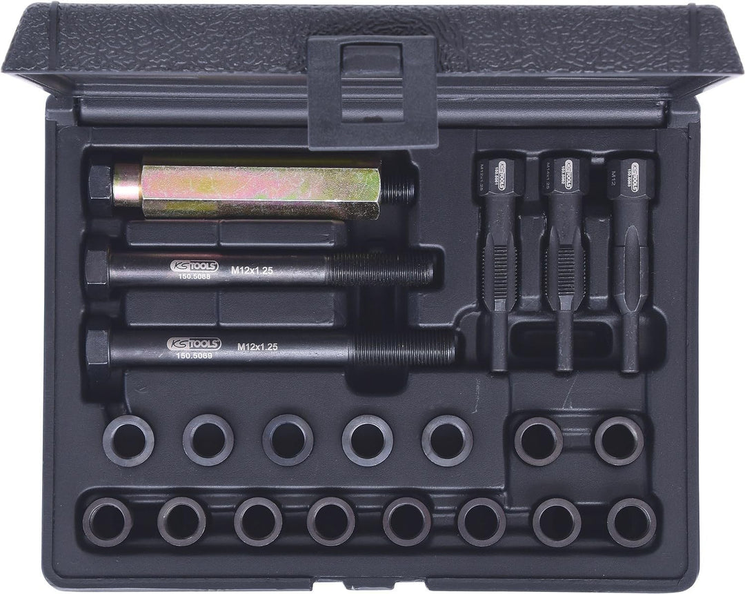 KS Tools 150.5060 THREADfix Reparatur-Satz M12x1,25 Glüh+Zündkerzen,21-tlg.