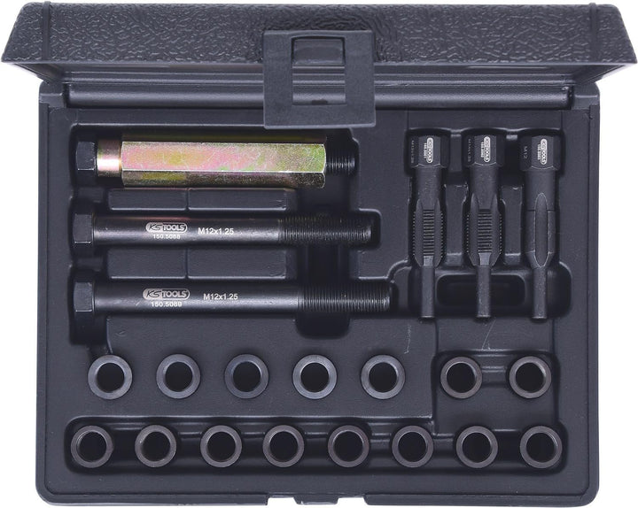 KS Tools 150.5060 THREADfix Reparatur-Satz M12x1,25 Glüh+Zündkerzen,21-tlg.