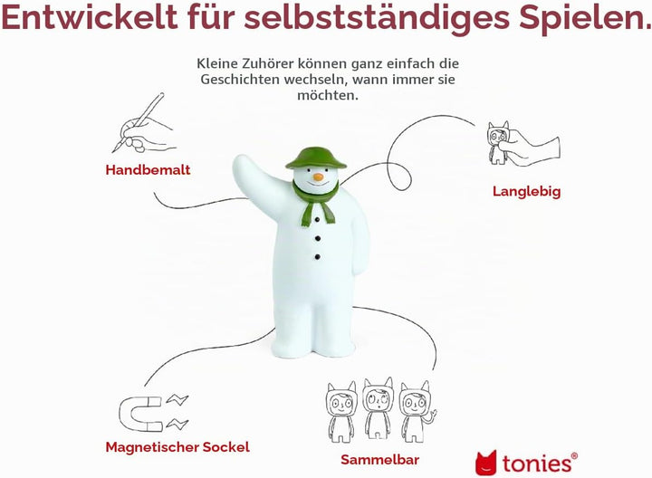 tonies 10000004 Hörfigur (Englische Version) The Snowman für die Toniebox Mehrfarbig, Mehrfarbig