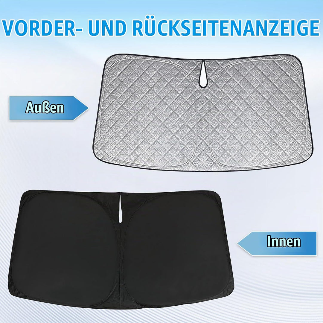Sonnenschutz Auto Frontscheibe Ersatz für VW T5 2003-2021, Auto Windschutzscheibe Sonnenschutz Innen