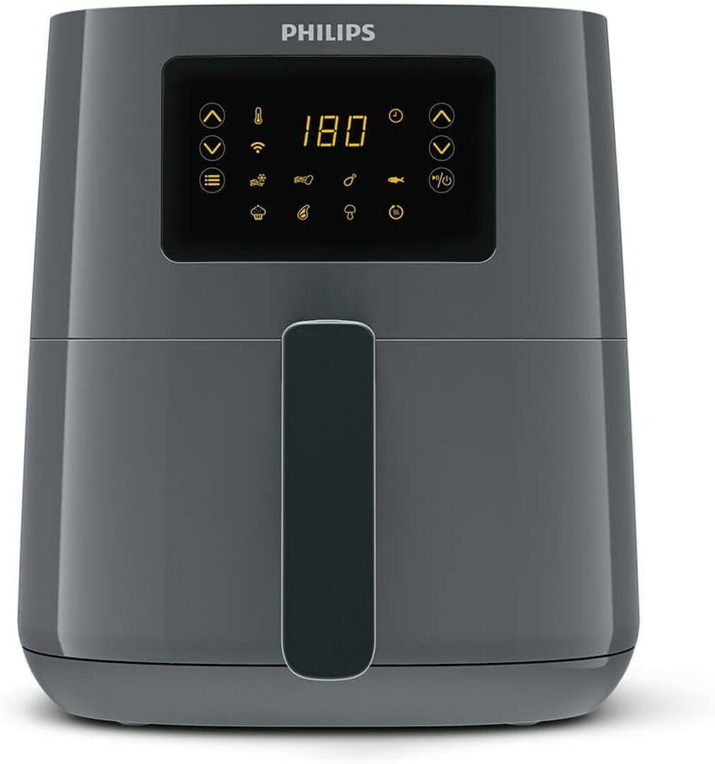 Philips HD9255/60 Airfryer Fritteuse, Fernverbindung, 0.8 kg, 4.1 L Kapazität 4.1LT/L/WIFI/GREY/4 PE