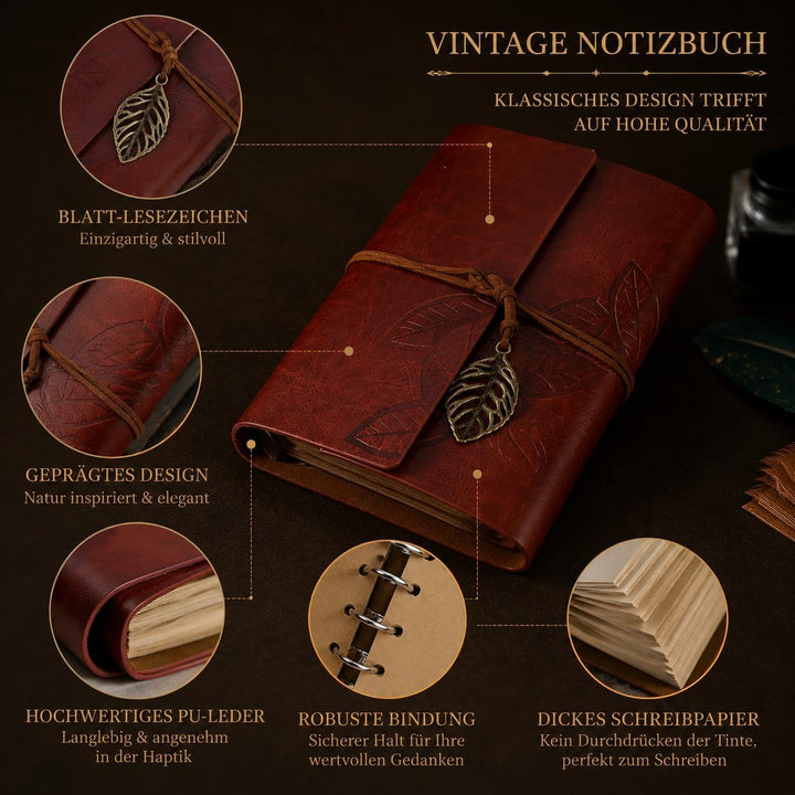 Cieex Schreibfeder Kalligraphie Feder, Handgemachte Dip Pen, Vintage Federkiel Dip Quill Pen Writing