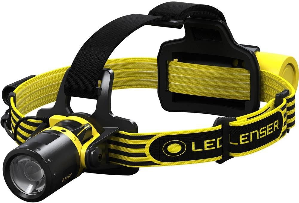 Ledlenser EXH8 LED Stirnlampe, explosionsgeschützt, Ex-Zone 0/20, fokussierbar, mit rotem Rücklicht,