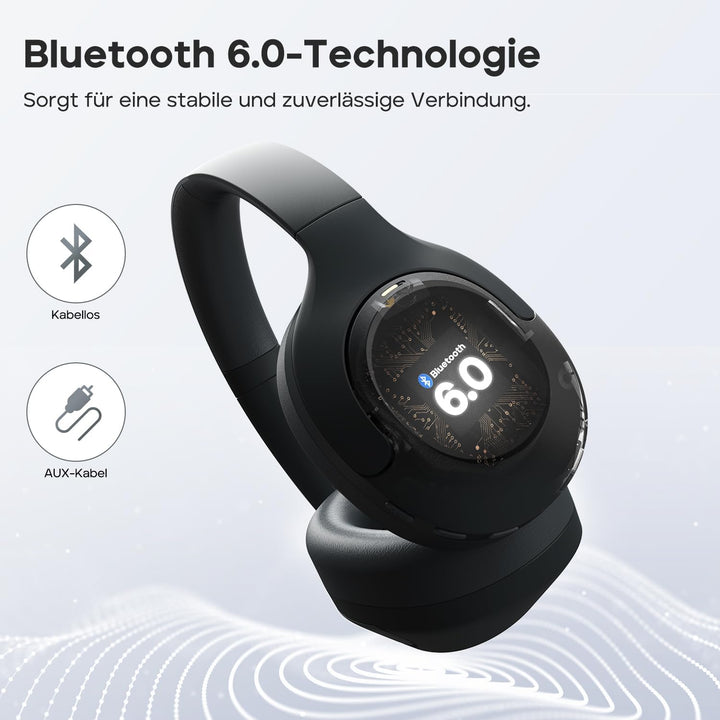 Tribit QuietPlus 81 Over-Ear Kopfhörer mit Noise Cancelling, 110 Std., Schnellladen, Bluetooth 6.0,