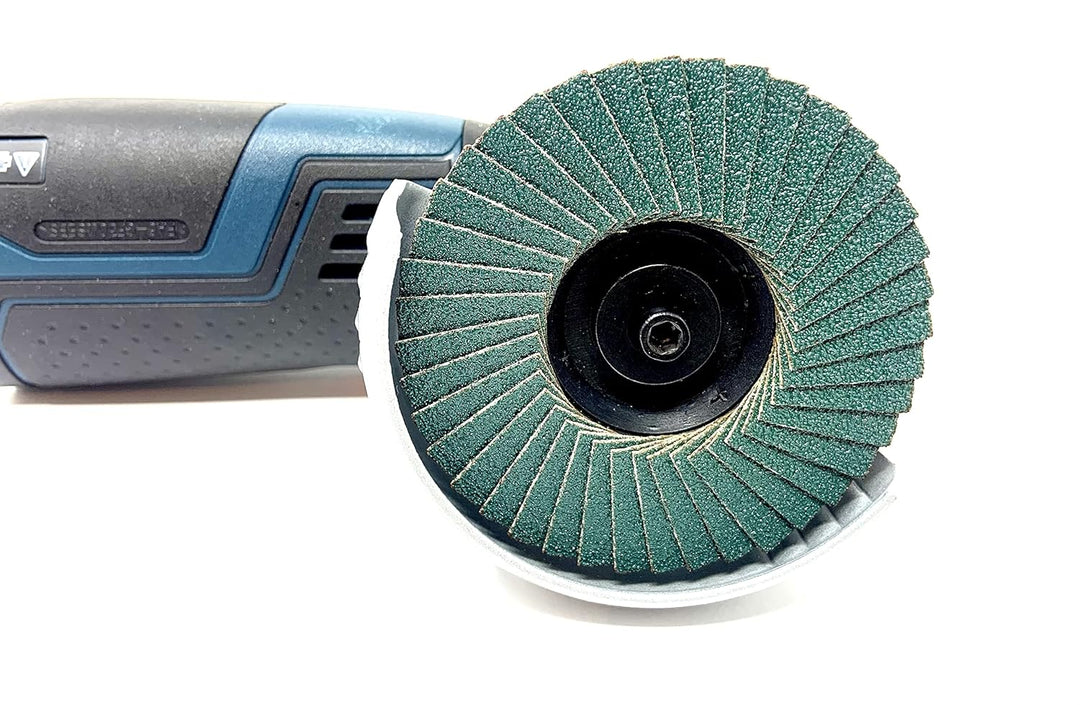 Fächerscheiben SET Körnung:180 76x10mm passend für mini Akku Winkelschleifer wie Bosch GWS 10,8V 12V