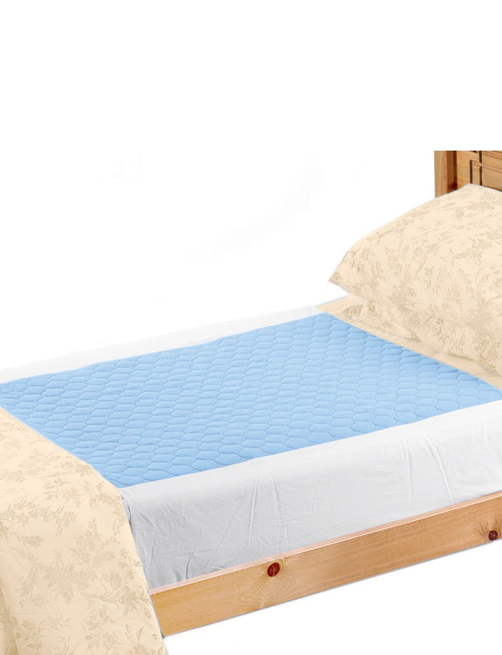 Kylie Bettschutzauflage | Blau | 3 Liter | Einzelbett 91 x 91 cm | Waschbare saugfähige Inkontinenzu