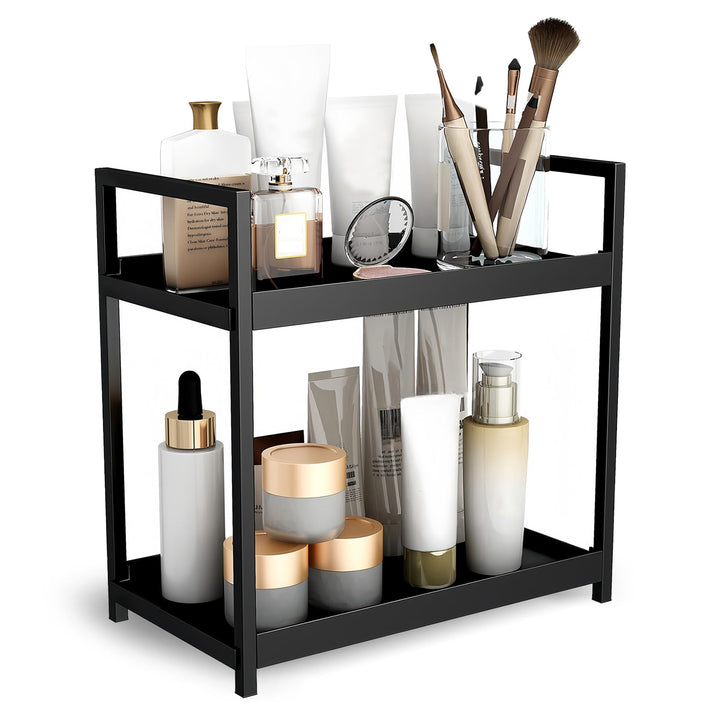 HARLIANGXY Make up Organizer Gross, Kosmetik Organizer Schwarz, Parfüm Aufbewahrung, Skincare Organi