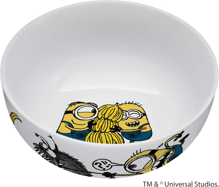 WMF Minions Kindergeschirr Porzellan mit Löffel 3-teilig, ab 3 Jahren, Kinderschale, Kindertasse, Ki