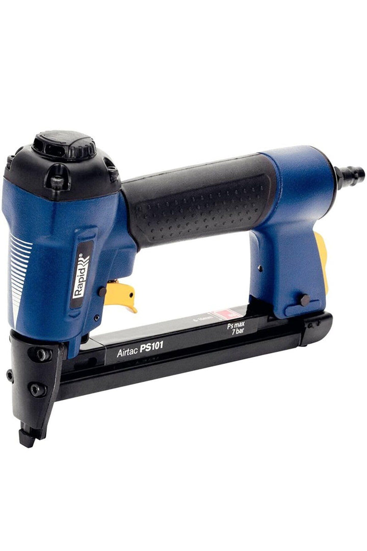 Rapid Drucklufttacker PS101, Druckluft Tacker für Holz und Stoffe, im Koffer Inkl. Tackerklammern, L