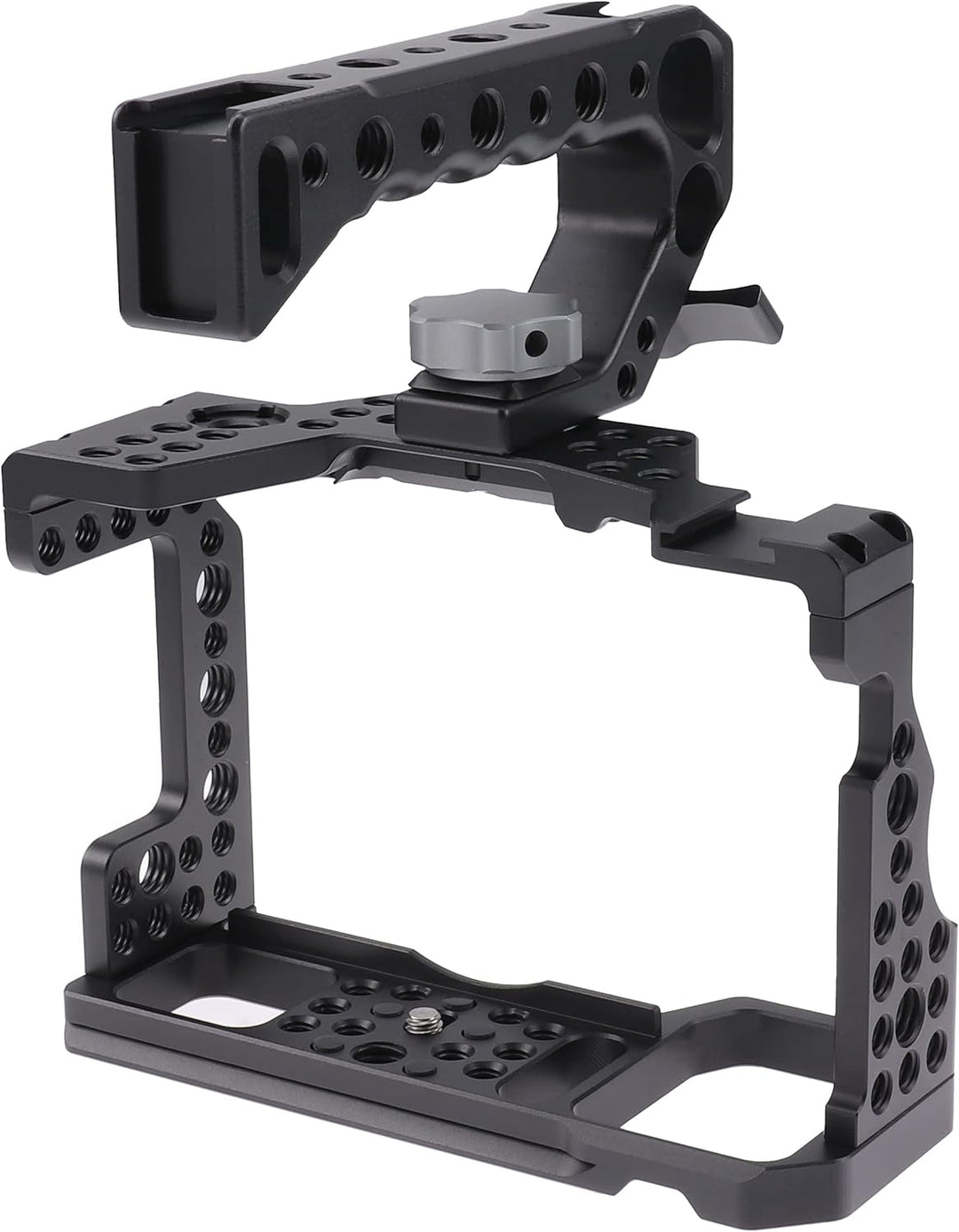 Hersmay Aluminum Camera Cage with Top Handle for Sony A7III/ A7RIII/ A9/ A7II Mirrorless Camera für