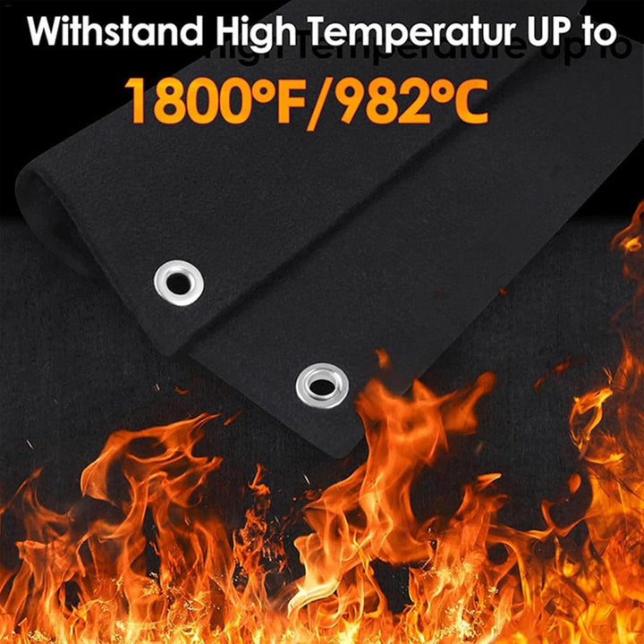 Welding Blanket, Thickened Carbon Felt Welding Blanket, Fireproof Soldering Mat, Thickened Carbon Fe