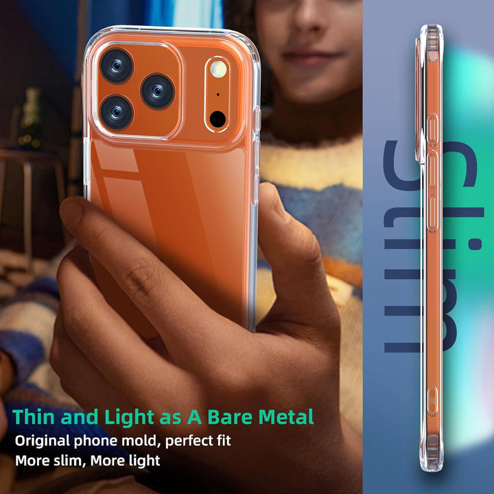 ONES für iPhone 17 Pro Max Ultradünn Hülle, Militärnorm Schutz HandyHülle, Vergilbungsbeständig Krat