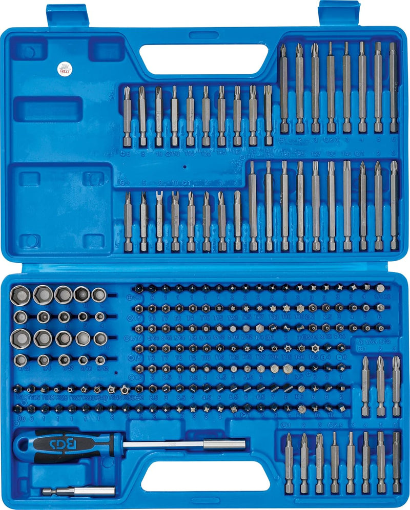 BGS 20103 | Universal-/Sicherheits-Bit-Satz | Antrieb Aussensechskant 6,3 mm (1/4") | 208-tlg., 34 x