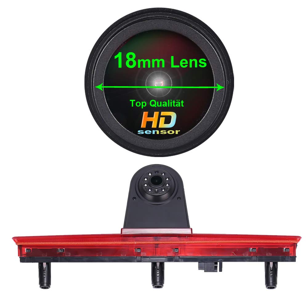 Navinio 1280X720 Pixel Auto Dritte Dach Top Mount Bremsleuchte Kamera Bremslicht Rückfahrkamera IR L