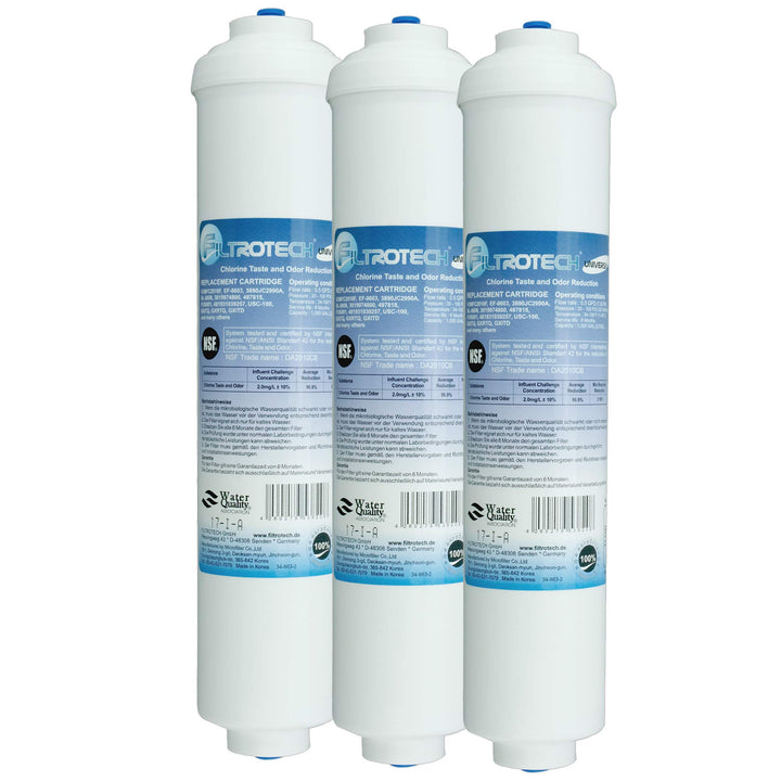 FT 3-er Pack Wasserfilter für Side by Side Kühlschrank Samsung LG AEG Haier Externer Kühlschrankfilt