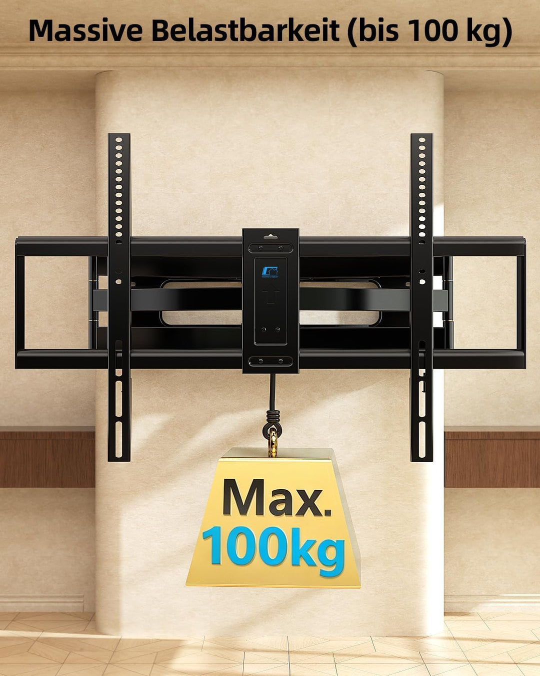 HOME VISION TV Wandhalterung Vollbeweglich 65-120", VESA 900x600, 100 kg 65-120 Zoll, 65-120 Zoll