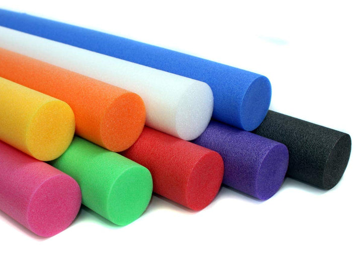 Schwimmnudel Poolnudel 2er Set 160 cm Noodle | 9 Farben zur Auswahl Blau,Gelb,Grün,Rosa,Rot, Blau,Ge