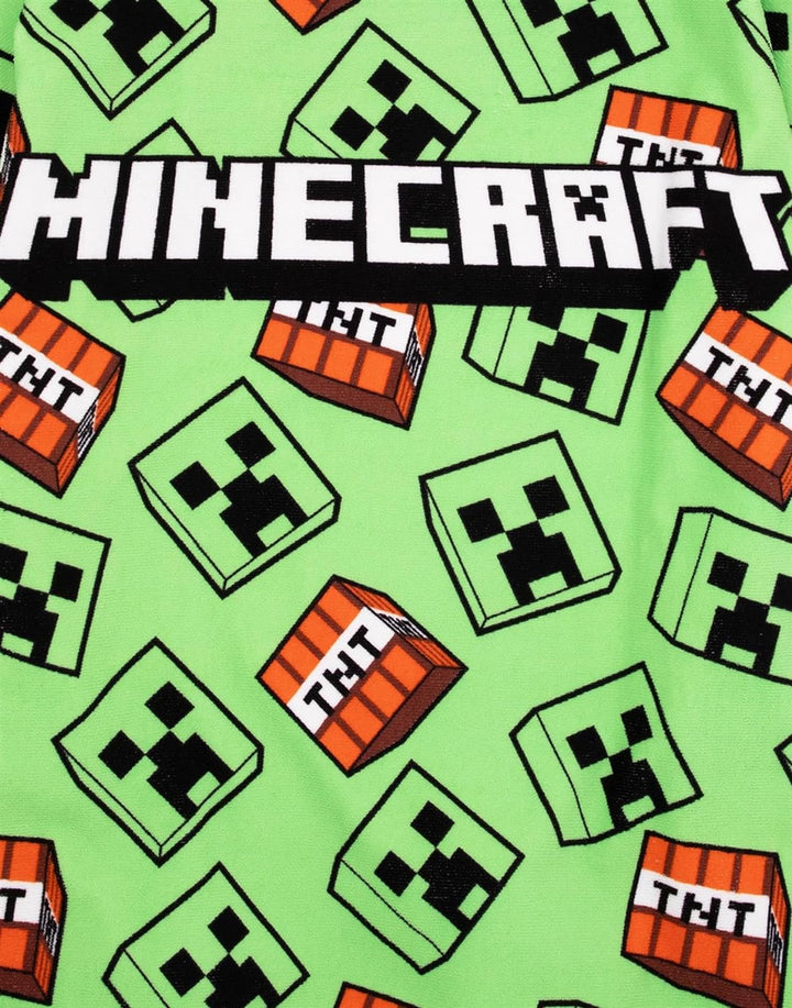 Minecraft Handtuch Poncho Kinder Teens | Mädchen Jungen Spiel Charaktere Creeper TNT Explosive Kinde