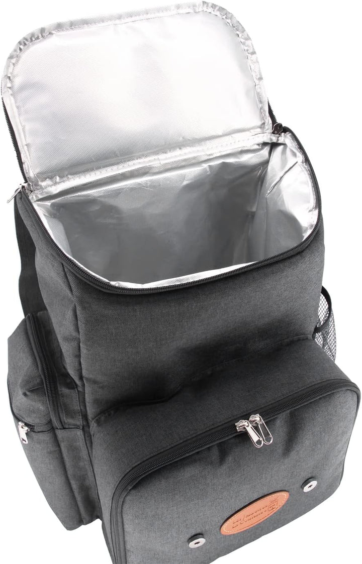 Les Jardins de la Comtesse - Rucksack Picknick-Rucksack Escapade – 4 Personen – Grau – komplett mit