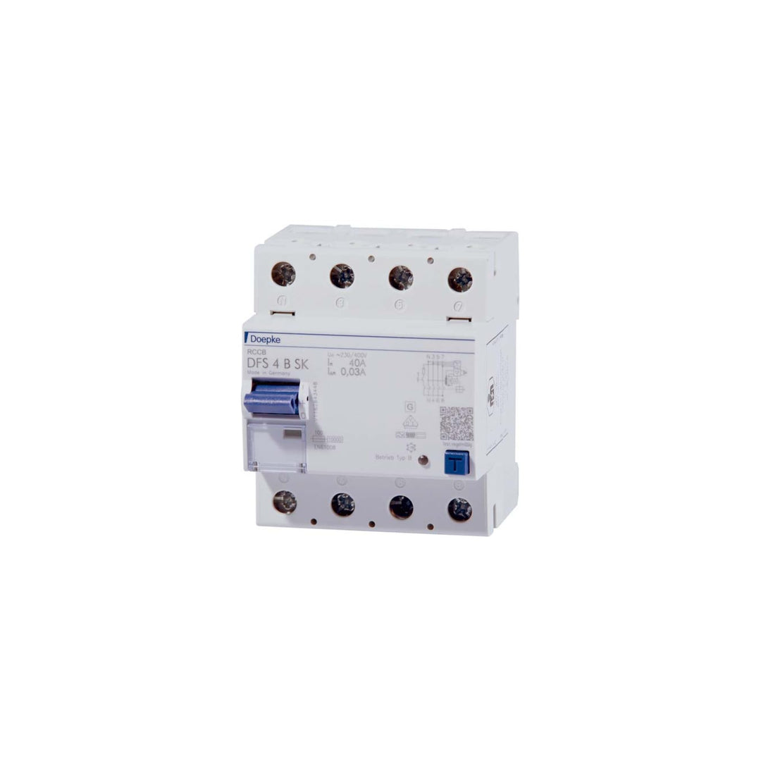 Doepke 09134998 Residual-Current Device B-Type 4P Schaltkreisschneider (230-400, 40 A, 72 mm, 75 mm,