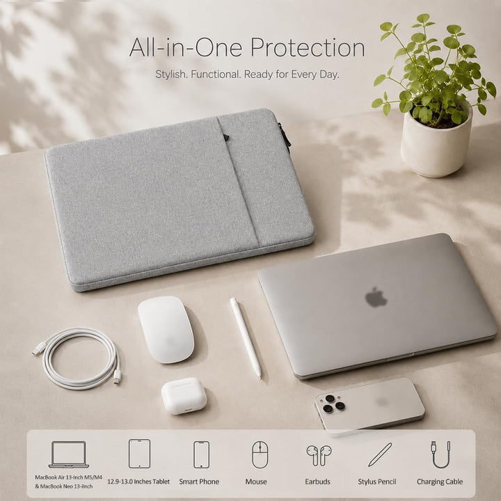 ProElife 15-Zoll Laptop-Schutzhülle für MacBook Air 15.3 Zoll mit M4, M3, M2 (A3241, A3114, A2941),