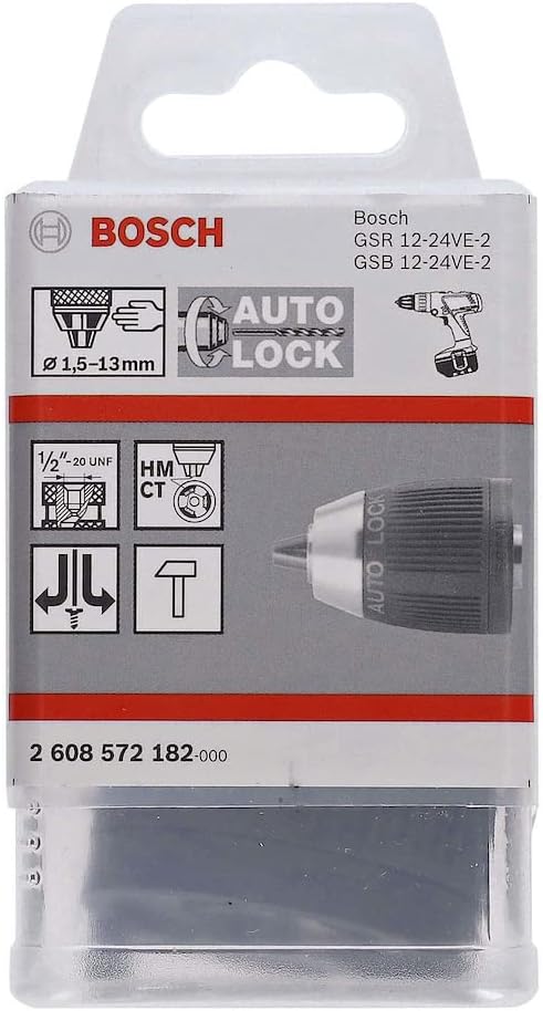Bosch Professional Schnellspannbohrfutter (1 Hülse, Spannbereich 1,5 - 13 mm, Aufnahme 1/2" - 20, Re
