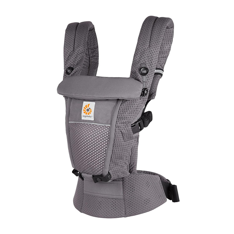 Ergobaby Adapt Babytrage für Neugeborene ab Geburt, 3-Positionen SoftFlex Mesh Ergonomische Babybauc