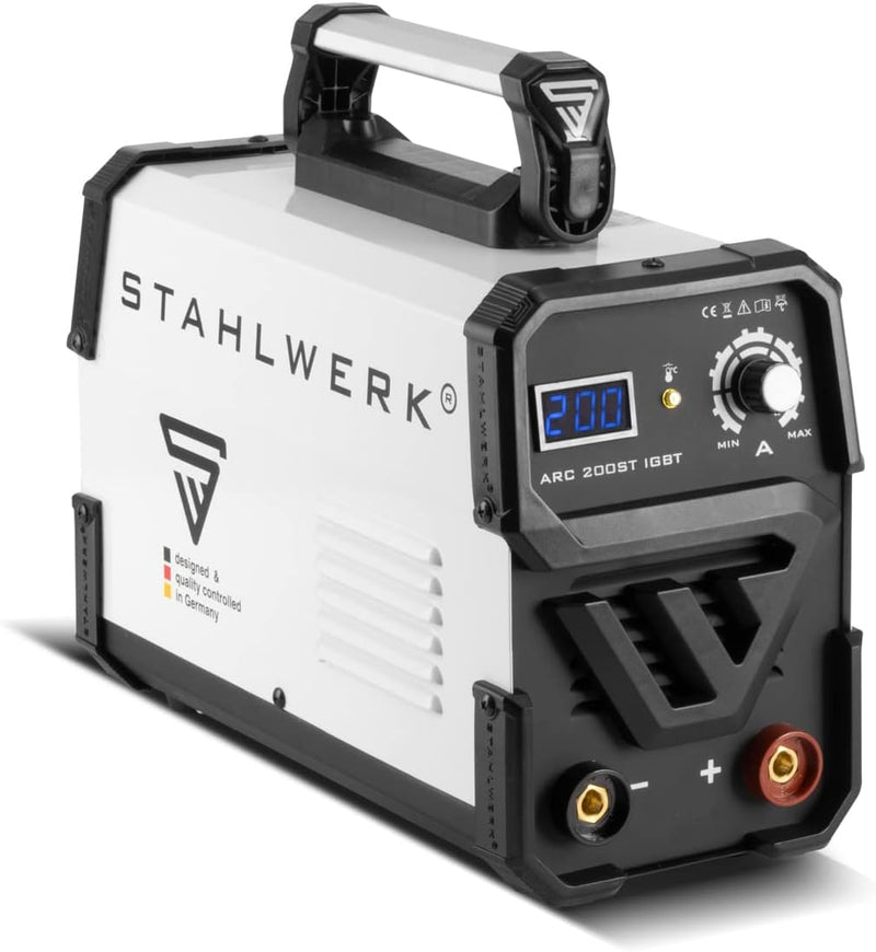 STAHLWERK ARC 200 ST IGBT - Schweissgerät DC MMA/E-Hand/Lift-TIG Welder mit echten 200 Ampere sehr k