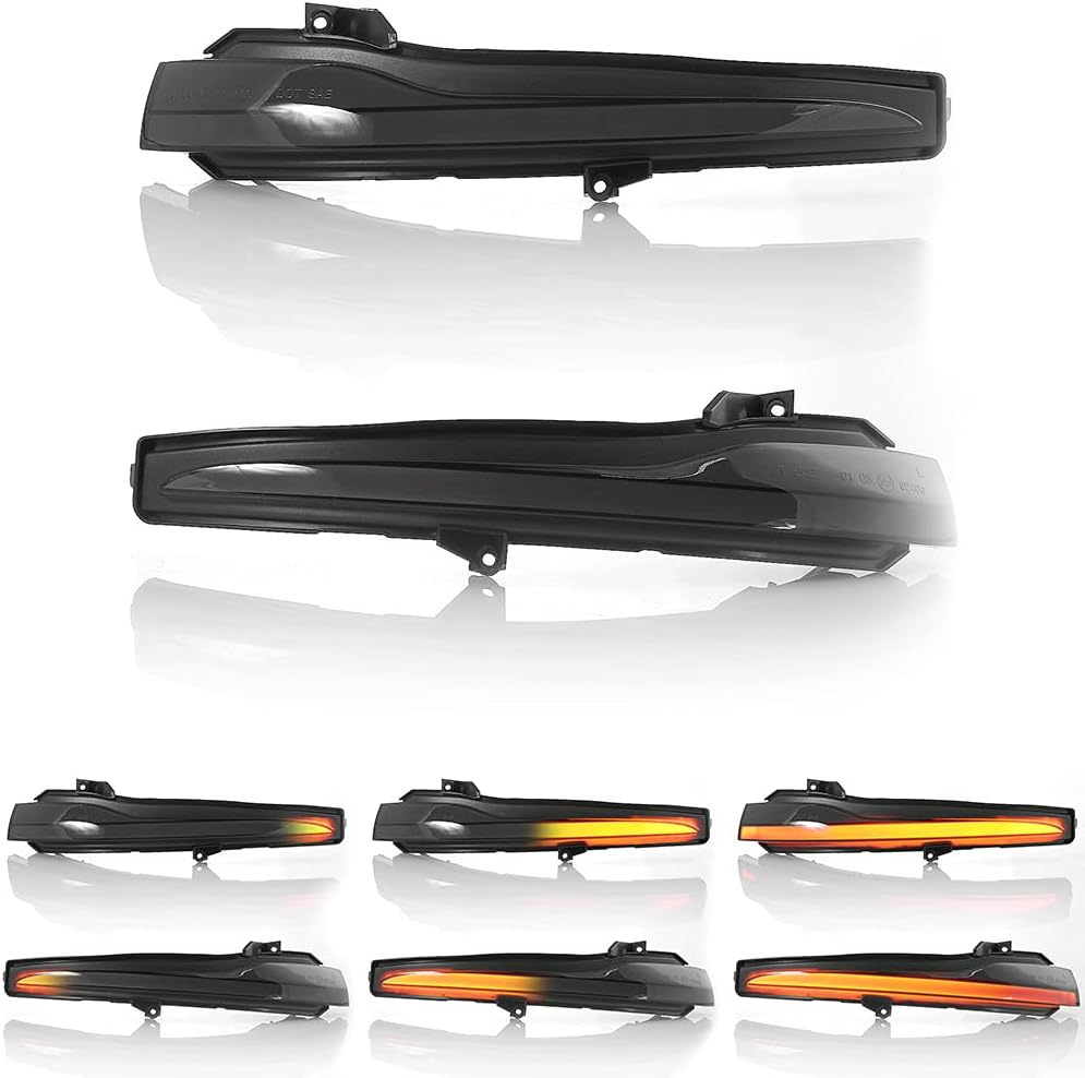 LIGHTDELUX Ersatz für LED Spiegelblinker Blinkleuchte Dynamisch Links Rechts Laufblinker mit Zulassu