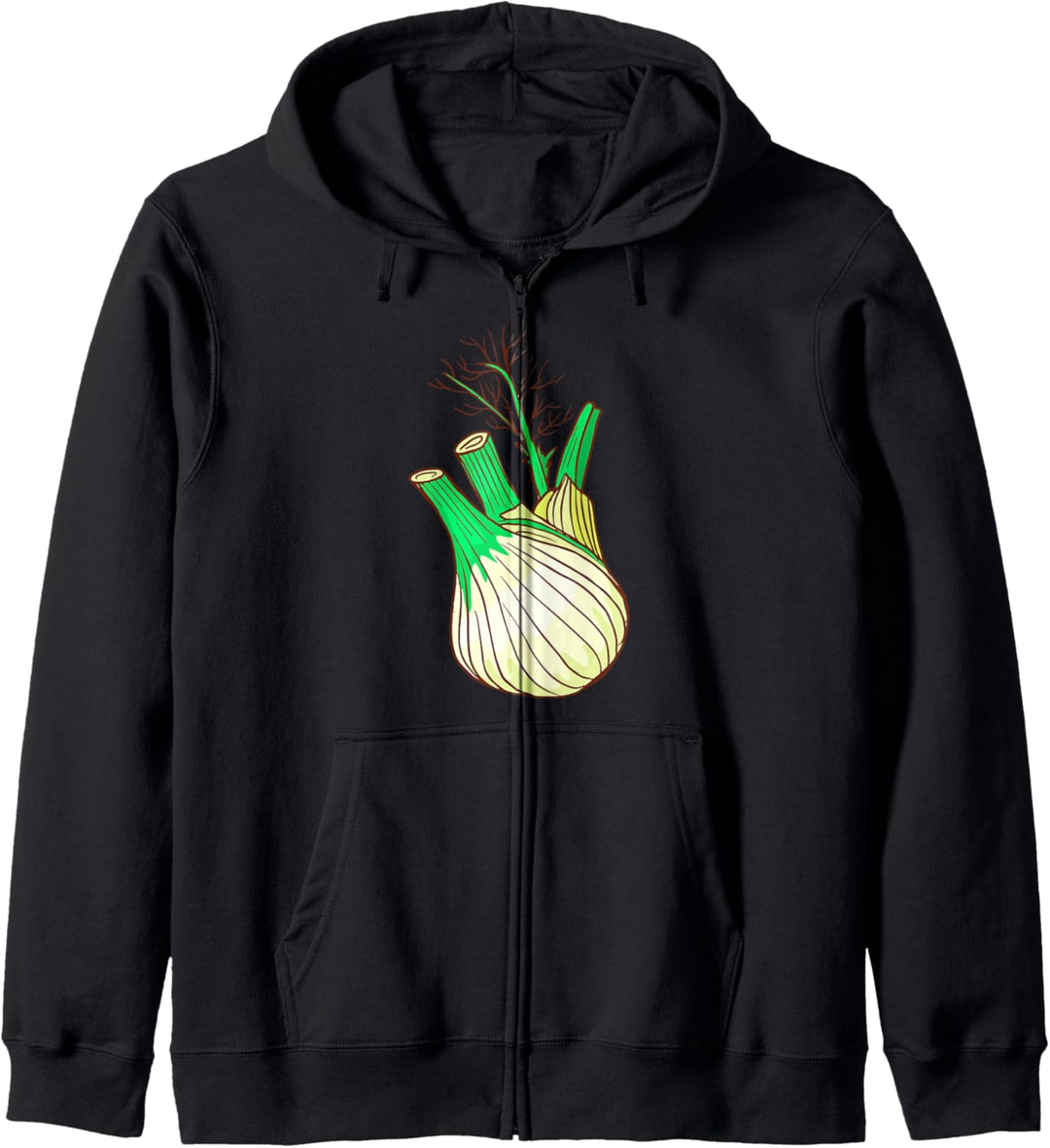 Fenchel Gemüse Vegetarisch Vegan Vegetarier Veganer Kapuzenjacke