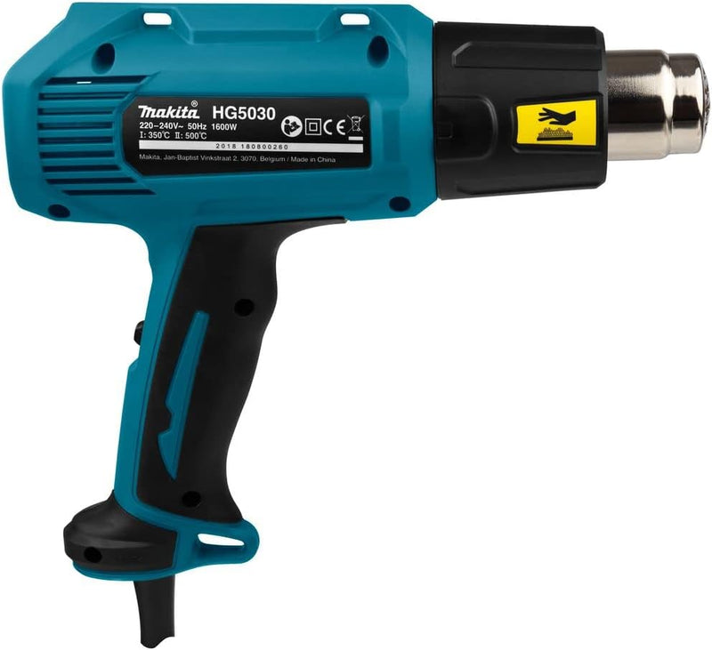 Makita HG5030K Heissluftgebläse Kit 1.600 W,