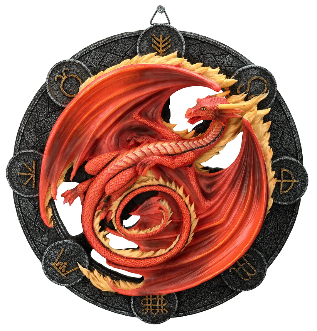 Wandrelief Drache Beltane by Anne Stokes 27 cm | Figur Statue Dragons of the Sabbats