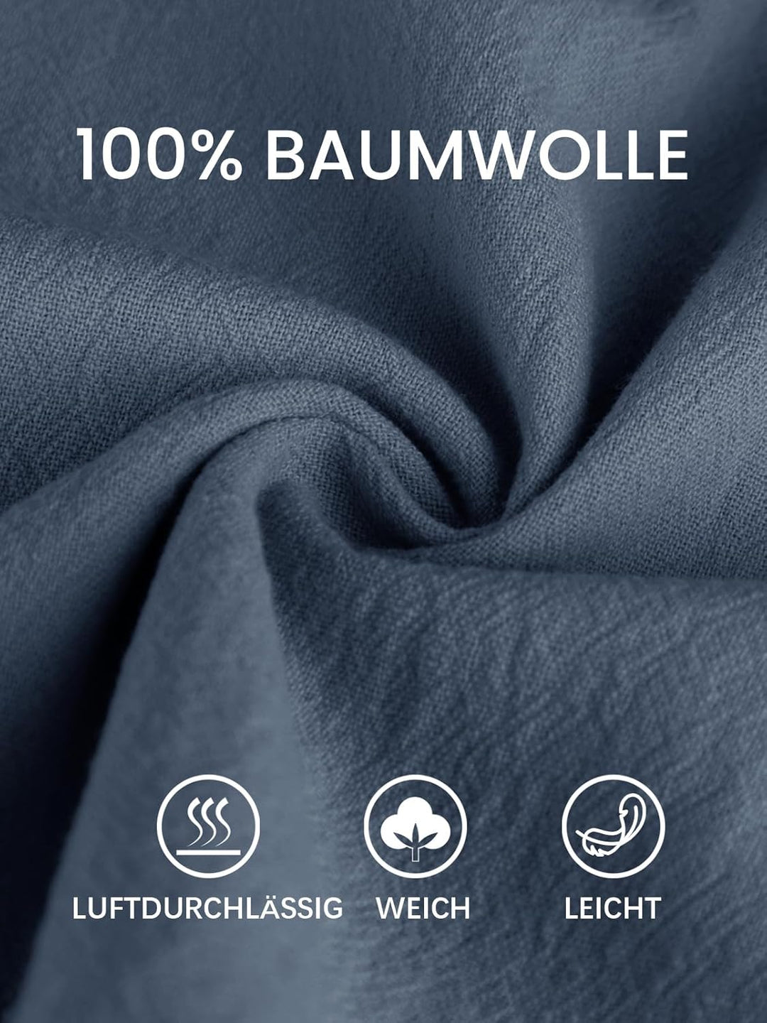 Ecupper Capris Hose Damen Sommer Übergrösse Baumwolle Lässig Hose Stoffhose Weitehosen S Dunkelblau,