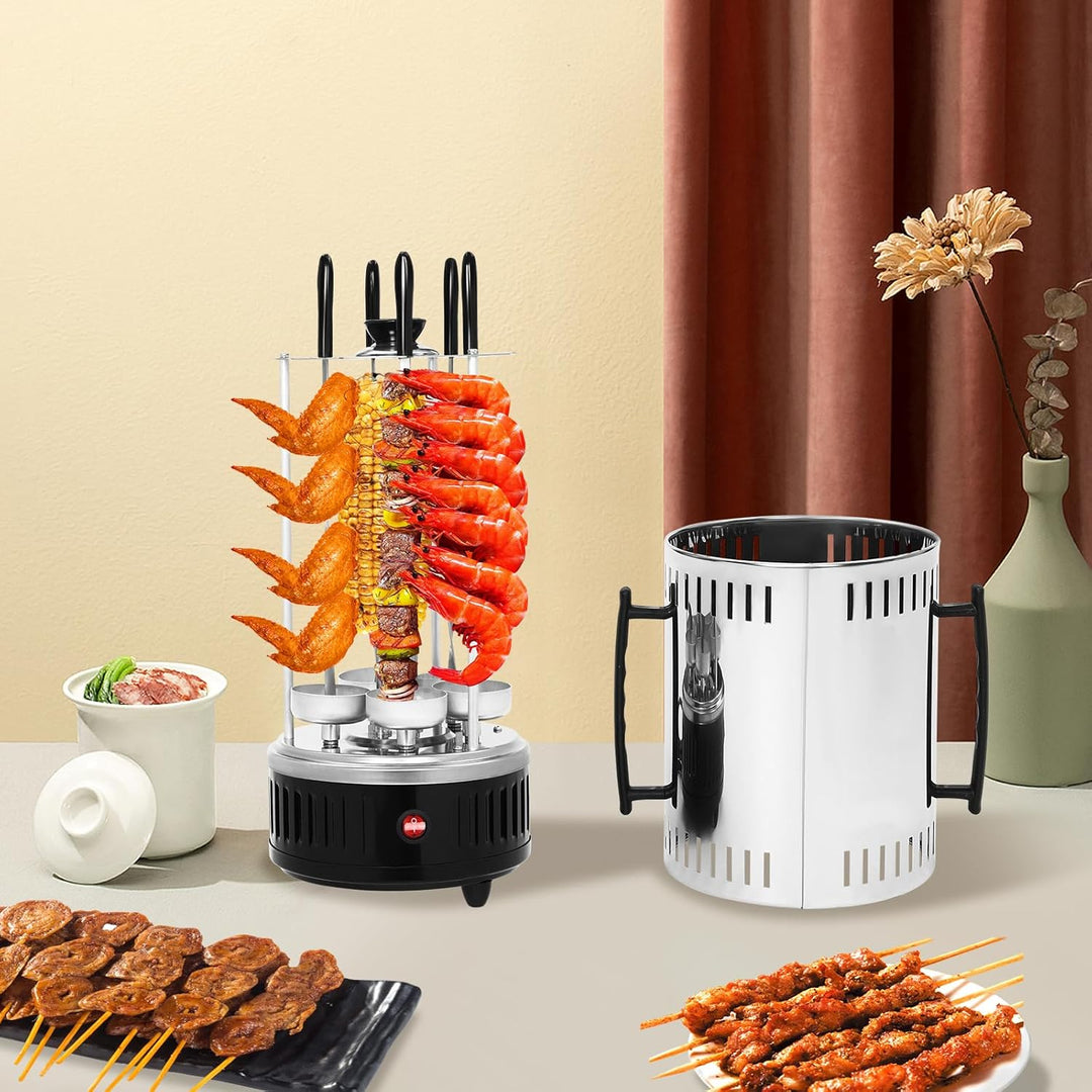 Elektro Dönergrill 1000W, Vertikaler Drehspiessgrill für Döner, Gyros, Shawarma, Elektrogrill Drehsp