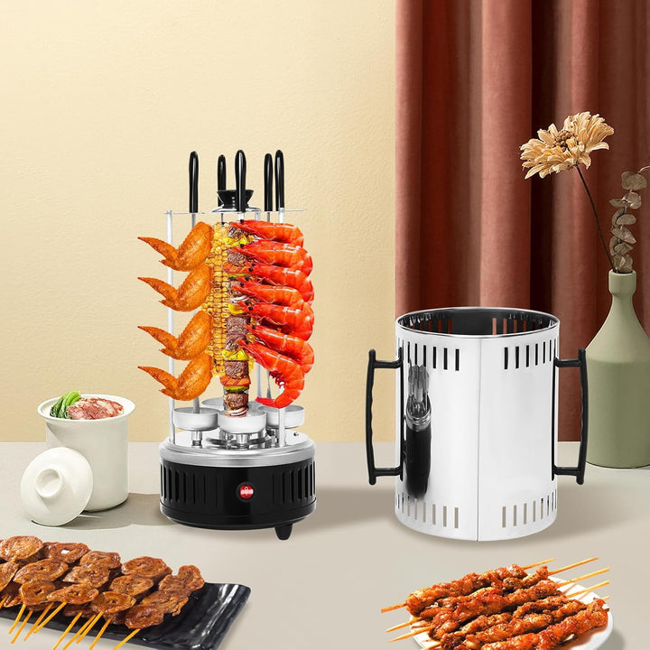 Elektro Dönergrill 1000W, Vertikaler Drehspiessgrill für Döner, Gyros, Shawarma, Elektrogrill Drehsp