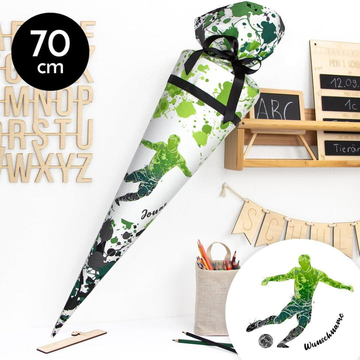 Schultüte aus Stoff Kuschel Velvet individualisierbar mit Wunschname personalisierbar 70 cm 85 cm -