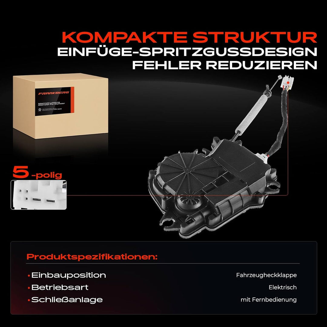 Frankberg Heckklappenschloss Kofferraum Türschloss für X3 F25 SUV 2010-2017 51247249578