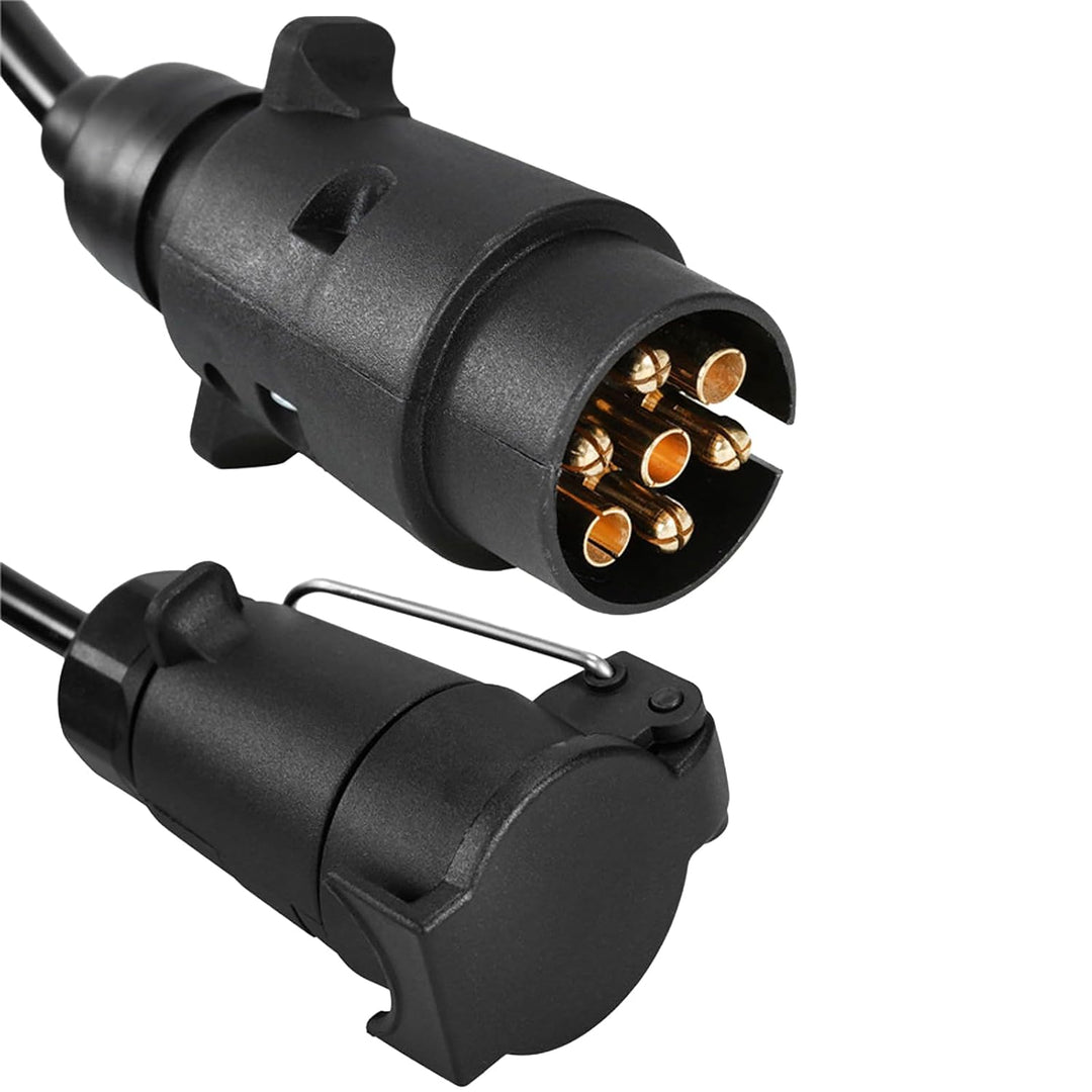 Anhänger 7 Polig Verlängerung Kabel Spiralkabel 3.0M Anhängerkabel AdapterSpiralkabel Auto Anhänger