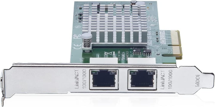ipolex 1.25G Ethernet-Netzwerkkarte, 2X RJ45+ Port, 10GbE NIC im Vergleich zu Intel i350-T2, unterst
