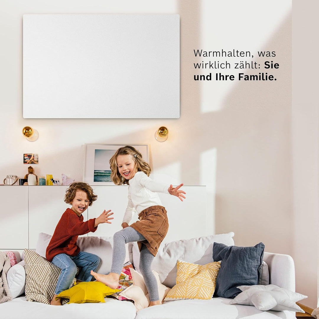 Bosch Heat Infrared 4000 P - Infrarot Wandheizung mit Set aus Funkregler und Steckdosenadapter - Ene
