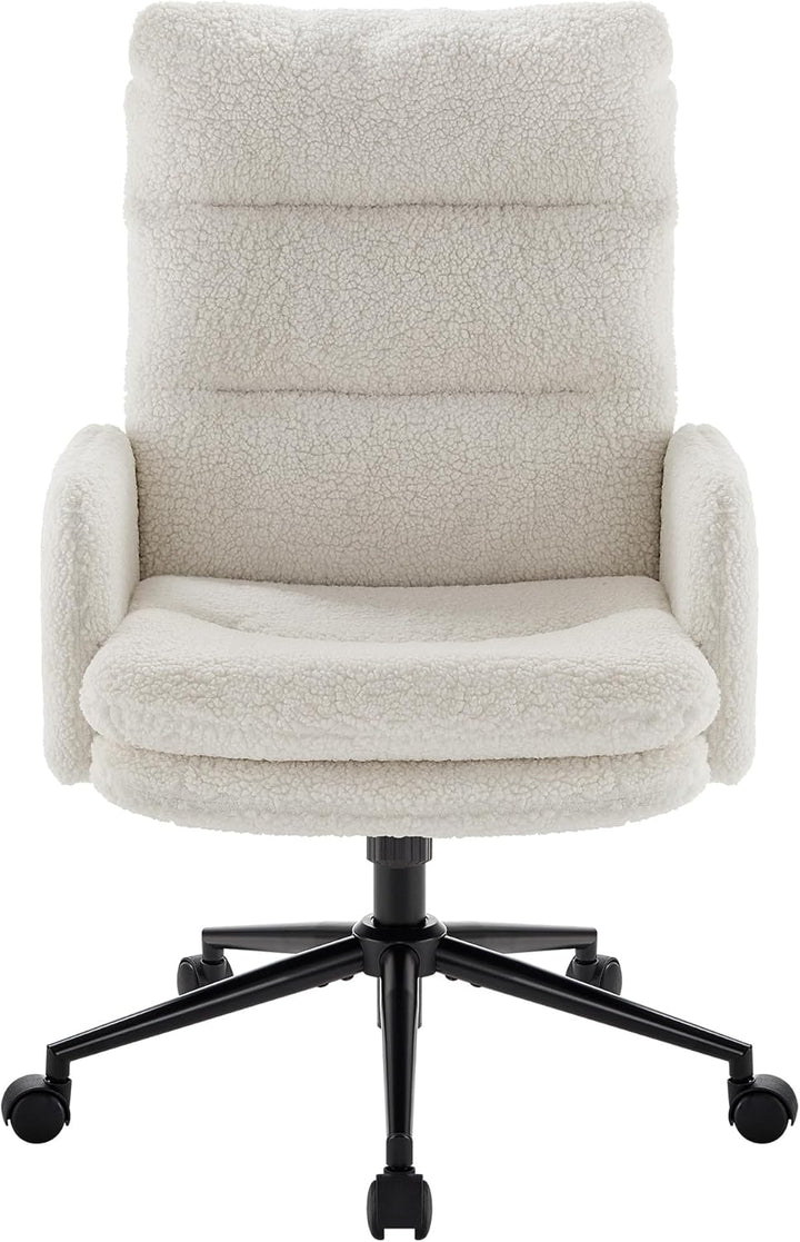 IWMH Schminktisch Stuhl, Schreibtischstuhl mit Rollen,Bürostuhl Ergonomisch mit Armlehne,Schminkstuh