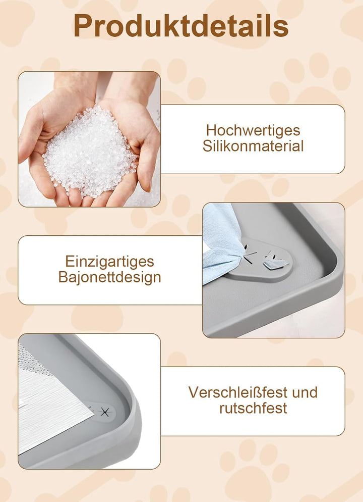 Pipi Matten für Hunde, Hundetoilette,60×42cm für Hunde und grosser Hund, Welpen Unterlagen, Training
