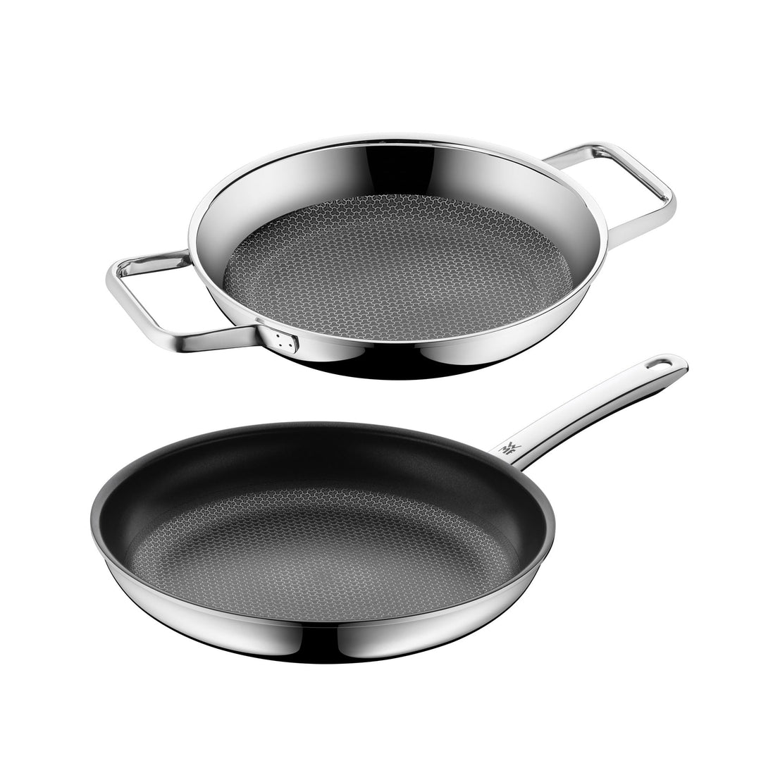WMF Set 2-teilig Profi Resist Wabenpfanne 24cm und 28cm, Servierpfanne Induktion, für alle Herdarten